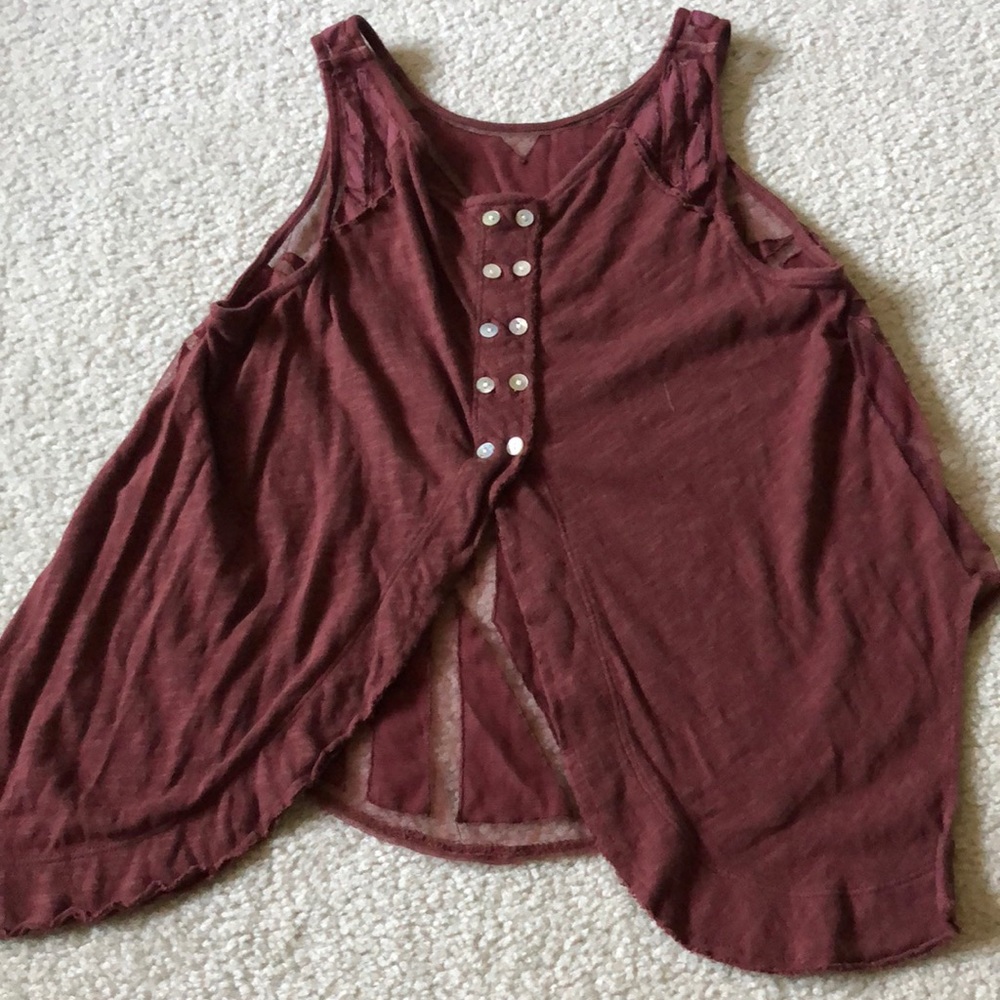 Maroon tank top